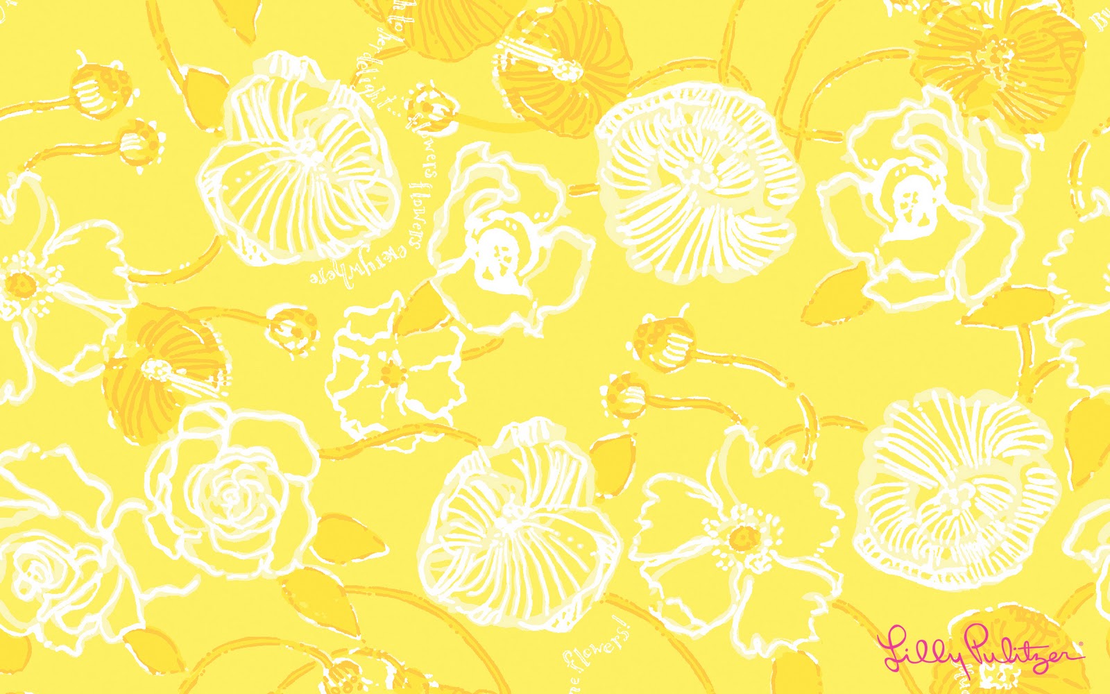 黄色いお花のイラスト : 【女子向け】お花フラワー【花柄】のPCデスクトップ壁紙 - NAVER まとめ